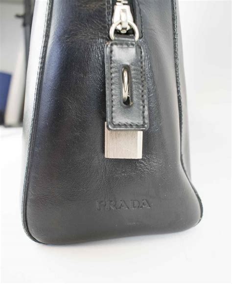 prada black leather bag vintage|discontinued prada purses and bags.